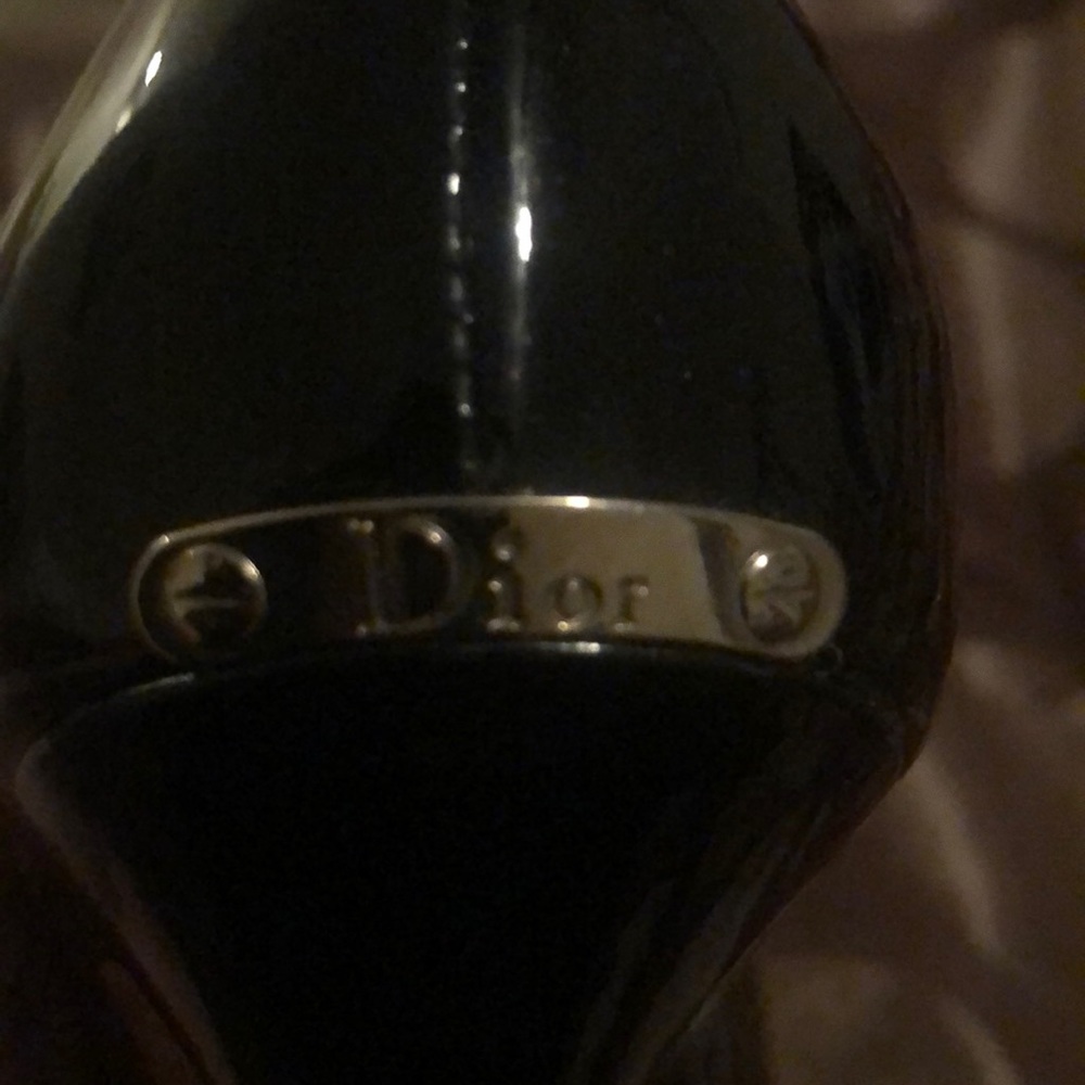 Dior Black Patent peep toe platform pumps 38 1/2 - Picture 3 of 8